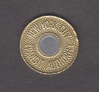 New York City Transit Authority Bullseye Token Coin Good For 1 Fare Nyc Vintage
