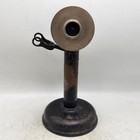 Antique vintage Automatic Electric  Metal Candlestick Phone Telephone  read 