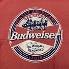 Budweiser King Of Beers Red T-shirt Size Large
