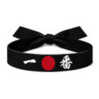 Orange Teppanyaki Hibachi Chef Hat Set Ichiban Headband   Orange Chef Necktie