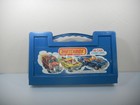 1970s 1980s Vintage Hot Wheels Matchbox Lot   18 Car Truck Carry Blue Hard Case