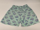 Peter Millar Boys 5 6 Green blue Fish Print Swim Trunks Pockets