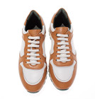Pastori Nwb Thrax Casual Sneakers Size 40 Us 7 In Brown   White Leather