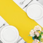 Yellow Satin Table Runner 5 Pack 12 X 108 Inch Wedding Party Banquet