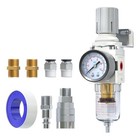 1 4  Npt Air Compressor Filter   Pressure Regulator Combo  Moisture Trap  Adjust
