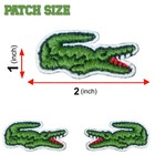 Alligator Embroidered Patch Iron On Sew On Animal Logo Applique Badge For Shirt