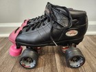 Riedell R3 Cayman Roller Derby Skates Adult Size 7 Black Toe Covers Radar 63mm