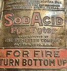 Vintage Fyr-fyter American Soda-acid Fire Extinguisher Dayton Ohio Copper Plaque
