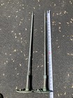 Antique Pair Of Lightning Rods 26    High  Copper  brass Stainless Springs
