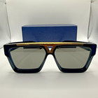 Louis Vuitton 1 1 Evidence Sunglasses Z1502w - Black gold Free Fast Shipping