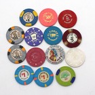 Lot Of 14 Casino Chips Las Vegas Reno Nevada Gaming Poker H c Mold