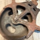 Vintage Cast Iron 729 Center Drop Hay  Industrial Barn Pulley