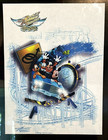 Rare Ooak Disney Imagineering Gift Aerosmith Rock N Rollercoaster Print July 99