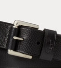 Polo Ralph Lauren Signature Pony Leather Belt  Black  Size 34