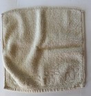 Vintage 1990s Lufthansa Logo Business Class Amenity Kit Ivory Cotton Face Towel