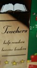 Russ Berrie Teachers Metal Bookmark W  Book Tassel  New