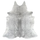 X- Large Salt   Pepper Cowhide Rug Genuine Cow Hide Leather Carpet Hair On Skin