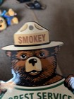 Porcelain Smokey Bear Us Forest Service Department Of Agriculture Sign