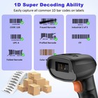 3-in-1 Bluetooth Barcode Scanner 2 4g Wireless Usb Wired 1d Laser Reader