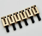 6  solid Brass Guitar Bridge Saddles 10 5 8mm For Strat Tele Upgraded Version