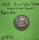 1863 Cwt Civil War Patriotic Token Indian Head Not One Cent Bronze Token   Coin