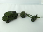 Dinky Toys 688 687 686 Military Field Artillery Tractor  Trailer And Gun Lot