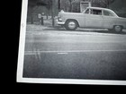 Vintage Snapshot Photo Classic 1950s Car Black   White 5x5 Print