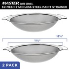 Stainless Steel Paint Strainer  2pack - Fits Over 5 Gallon Paint Bucket Cans