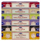 Satya Incense Sticks Variety Pack  7 And Incense Stick Holder Bundle With 6 F   