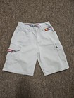 Vtg Kids Jnco Cargo Shorts Khaki Boys Youth Sz 7 Made In Usa Ben Surf Chino