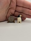 Vintage Retired Hagen Renaker Penguin Miniature Figurine Trinket Repaired 