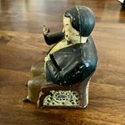 Tammany Bank Antique 1870s Stevens Cast Iron Clean Features   Original Patina 
