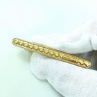 Burberry Men   s Gold Tie Pin With Box Small Scratch Discoloration