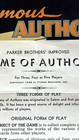 Vintage Classic  Famous Authors  1943 Card Game By Parker Brothers  Cool Find 