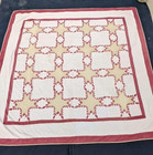 Vintage Beautiful Quilt Different Pieces Hand Woven Size   84x83 Inches
