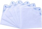 Ladies Embroidery Cotton White Handkerchiefs Lace Wedding Hankies