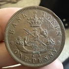 1857 Bank Of Upper Canada One Penny Bank Token  Copper Composition