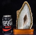 Agate Geode Crystal Quartz Polished Druzy Specimen Cluster - Brazil