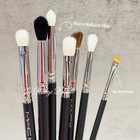 Mac 7pcs Eyeshadow Brush Bundle Set - Full Size Old Version Natural Hair  280