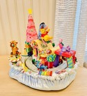 Vintage Disney Winnie The Pooh Musical Christmas Here Comes Santa Light Up Tree