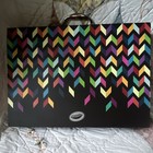 Crayola Supertips Hard Carry Art Case W  Crayons  Markers   Colored Pencils