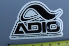 Adio Skateboard Shoes Clear Black White Original Vintage Skateboarding Sticker