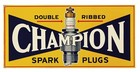 Vintage Champion Spark Plug  Banner - Repro 48  X 33  For Gas Enthusiasts - Nhra