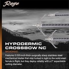 Rage Hypodermic 2-blade Crossbow Nc Broadhead  100 Grain  Silver  3 Count