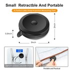 2 Pack Soft Tape Measure Retractable Measuring For 150 Centimeters  Black