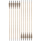 12x Archery Bamboo Arrows 33  Traditional 5  Feather Longbow Recurve Bow Hunting