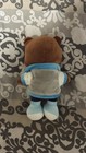 8in Brown Plush Teddy Bear Clothed W  Jacket  Shirt   Blue Shoes