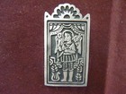 Signed Alice Seely Pewter Brooch  gabriel  She Brings The Lily  Rebirth   Hope
