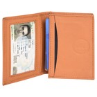 Expandable Business Card Case Genuine Leather Front Pocket Thin Slim Wallet New