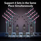 Wireless Xlr Adapter System Dual Transmitter   Receiver For Mic Guitar Mixer Usa